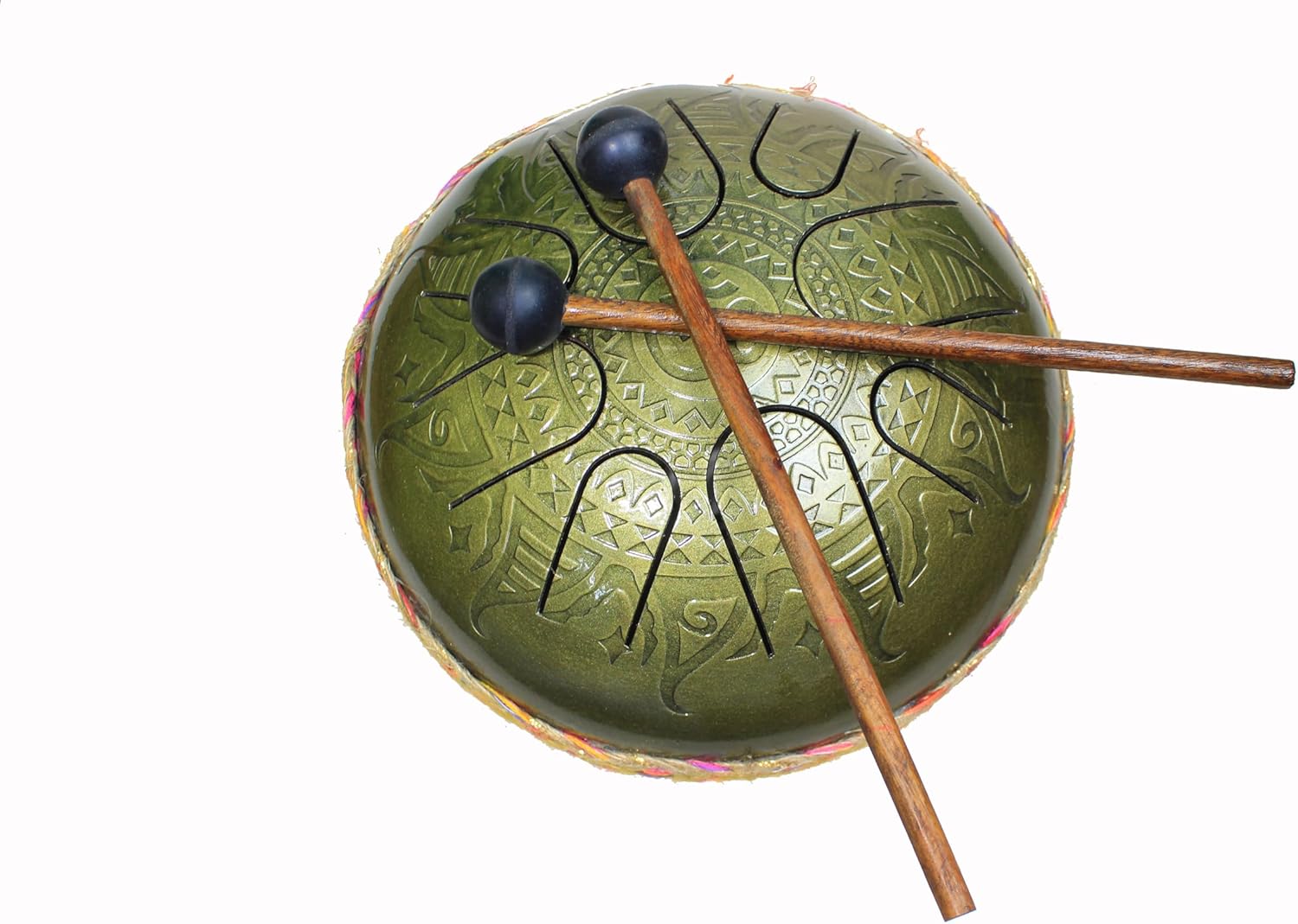 Musical Instrument for Kids Handpan Drum Yoga Includes Mallets happy drum Musical height 6''INCHES