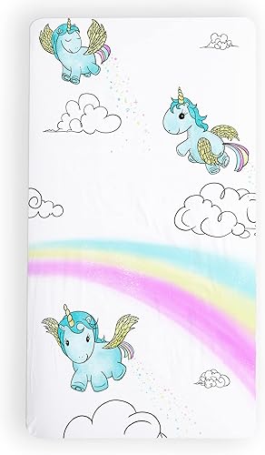 Miniatura 3 de JumpOff Jo - Sábana bajera para cuna, sábana bajera 100% algodón súper suave para colchones estándar de cuna y camas de niños pequeños, 28 pulgadas