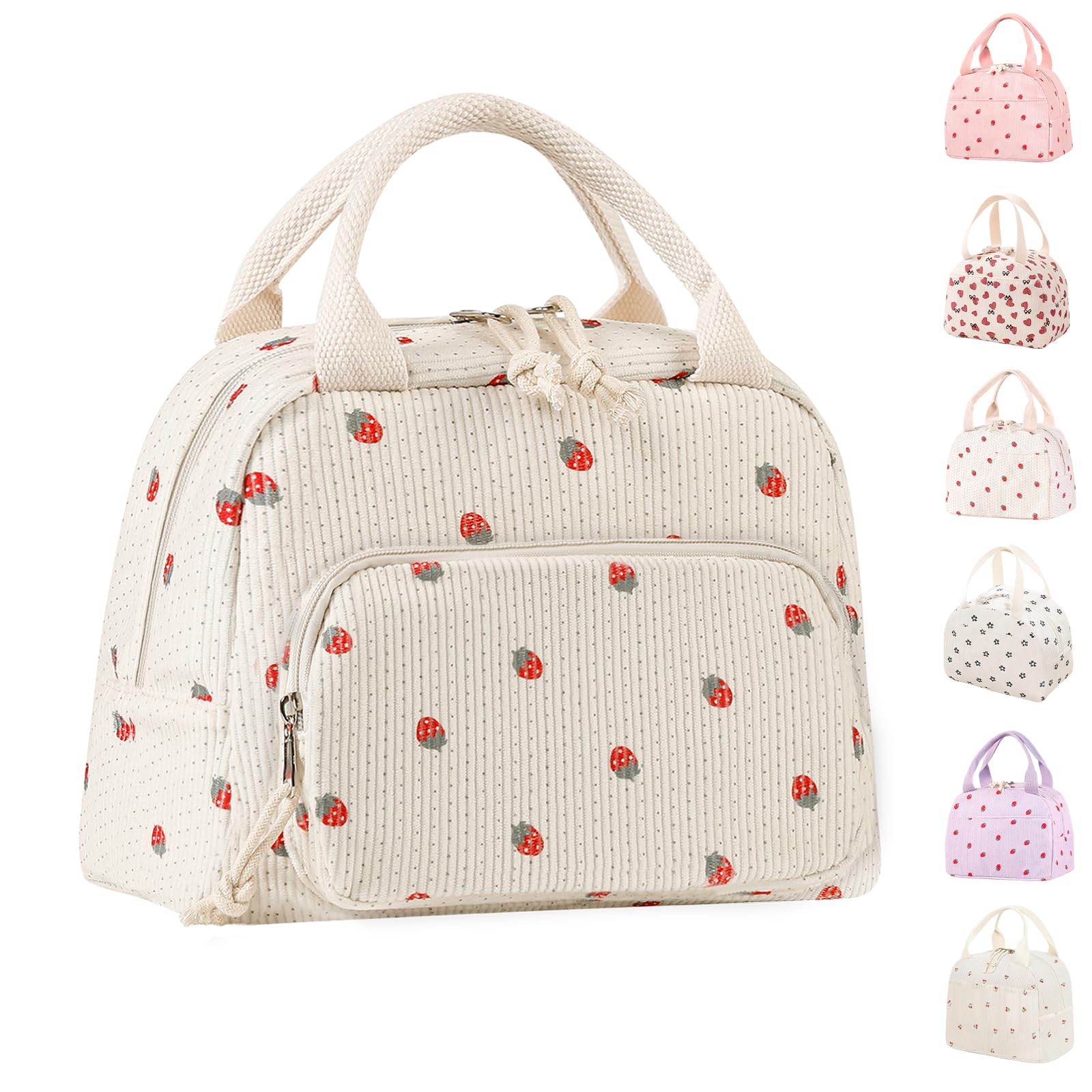 Lunch Bags for Women Insulated Cooler Lunch Bag Adults Kids Packed Lunch Box Tote Bag Cute Girls Ladies Lunch Bags for Work School Picnic Travel Beach Gifts for Women Her Wife Preppy Stuff — image 1