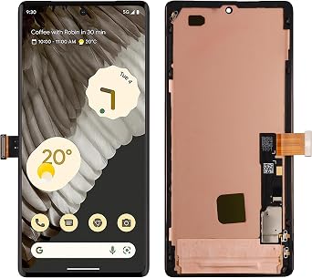 LCD Digital Display Replacement Compatible with Google Pixel 7 Pro GP4BC GE2AEBlack with Frame LCD Display Touch Screen Digitizer Assembly with Repair Tools-6.7inch