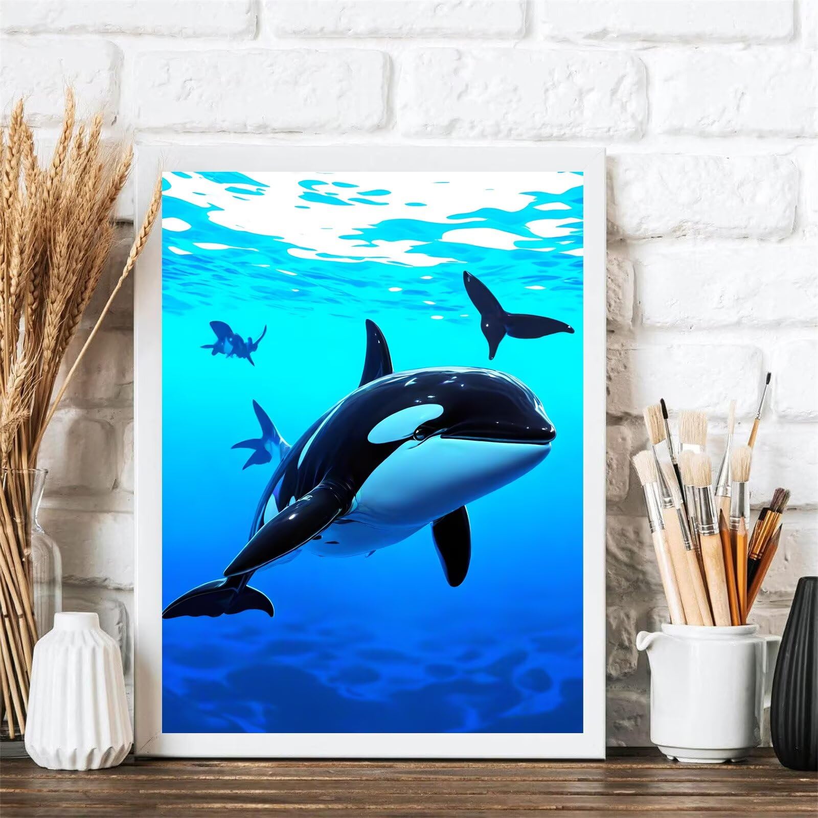 5D DIY diamentowe malowanie pełny zestaw wędkarski, malowanie diamentami morze diamentowe malowanie diamentowe, DIY diamenty sztuka kryształowa sztuka dzieci haft krzyżykowy akcesoria do dekoracji