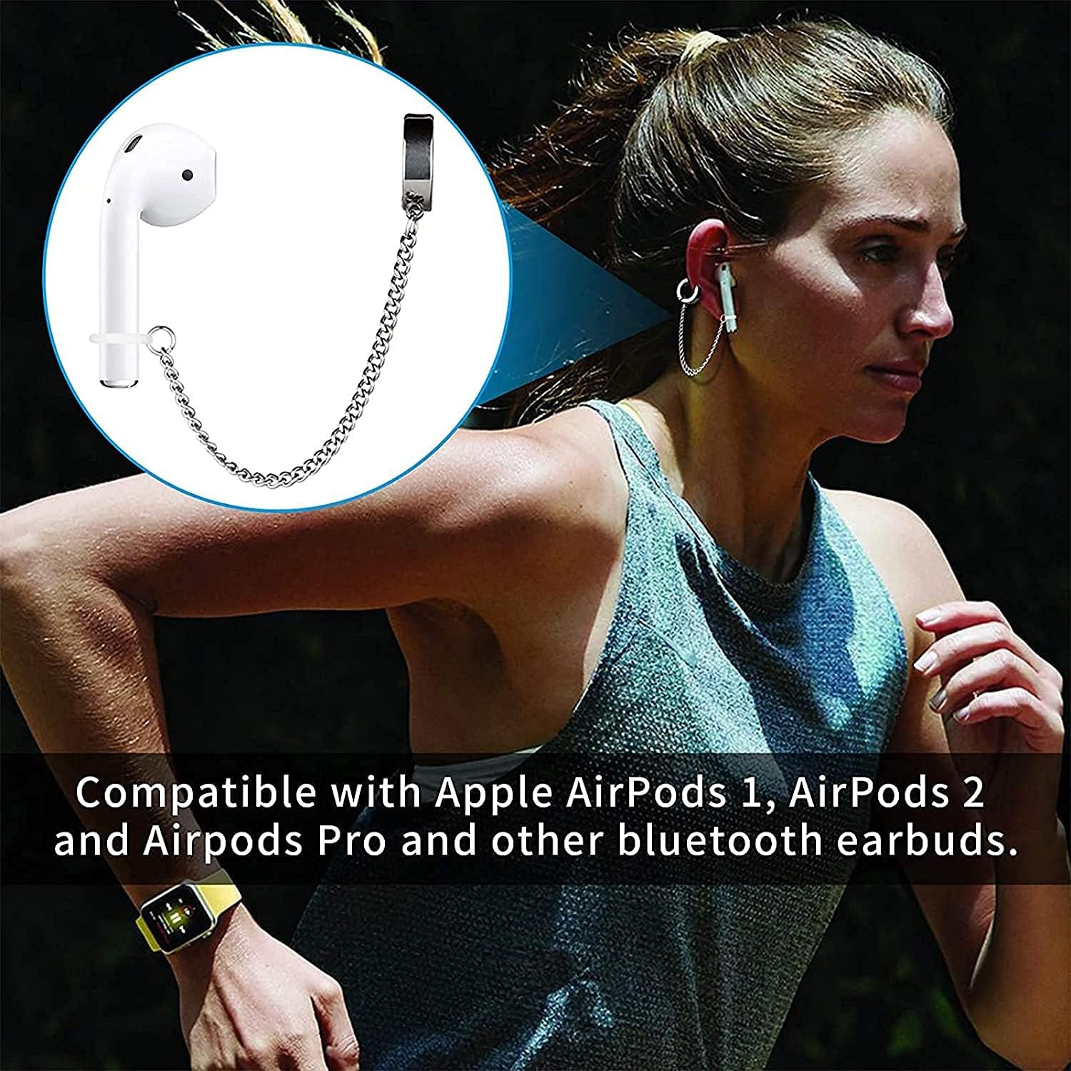 Anti-lost Ear Clip Bluetooth Headphone Accessories Unisex Earrings For Compatible With 2 And 1 3 / Pro image 2