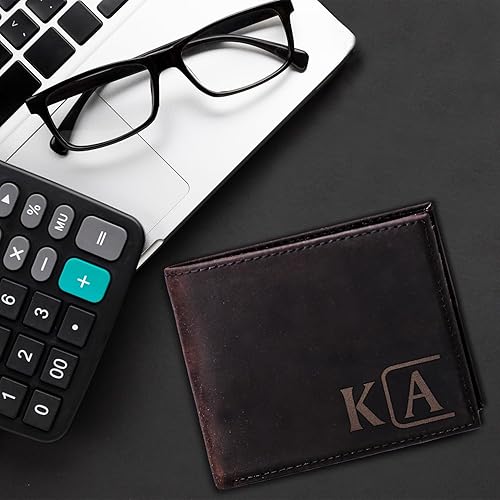 Miniatura 3 de Customizable Genuine Leather Wallets for Men, Personalized Small Gifts for Men, Christmas Gifts for Men, Gifts for Men Who Have Everything, Men's