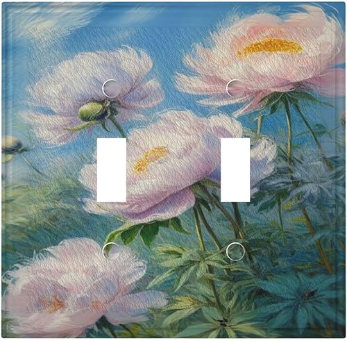 Vista 161 de Decorativo Arte Interruptor de Luz Cubiertas de Pintura al óleo Estilo Flores Placa de Pared de Interruptor de Interruptor Decorativo Placa
