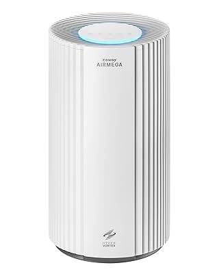 COWAY Air Purifiers for Large Room Whole Home Up to 2,640ft², True HEPA Filter for Smoke, Allergies, Pet Dander, Odor, PM 10 AQI, Turbo Eco Mode, Timer, Energy Star, 3yr Warranty, Airmega 350 Beige