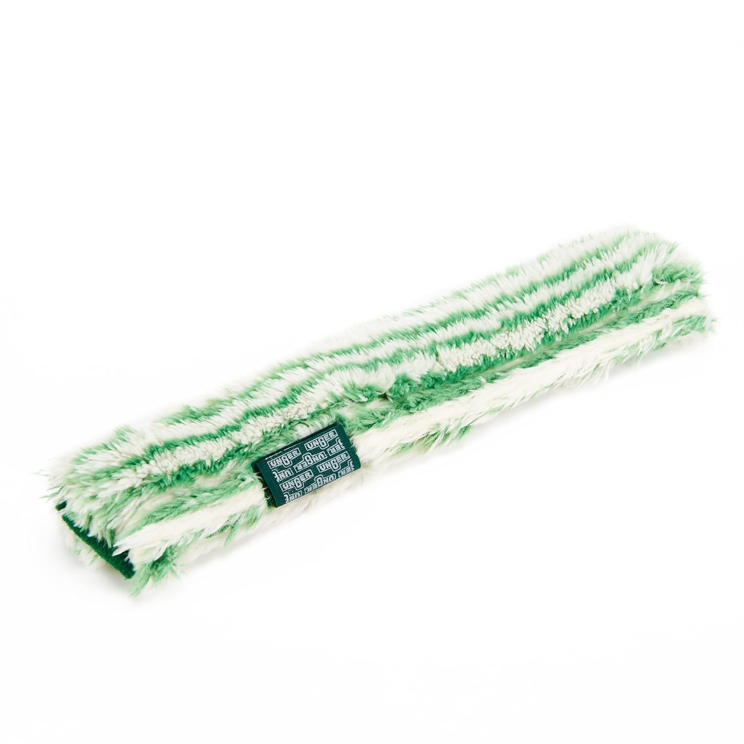 Unger Commercial Monsoon Plus StripWasher® Sleeve with Scrub Pad (Case of 10), 14" (35 cm), Green/White – Heavy-Duty Window Washing Sleeve with Extra-Long Fibers MS350