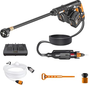 WORX Hydroshot Ultra WG649 40V High Pressure Hand Held Cleaner 2 * 4.0Ah Battery and Charger Included