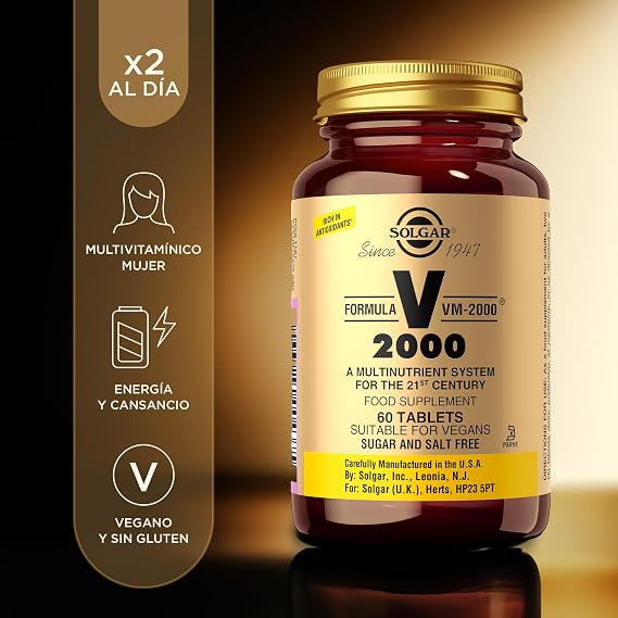 Solgar Formula VM-2000 | Multivitamin & Mineral | 60 Tablets