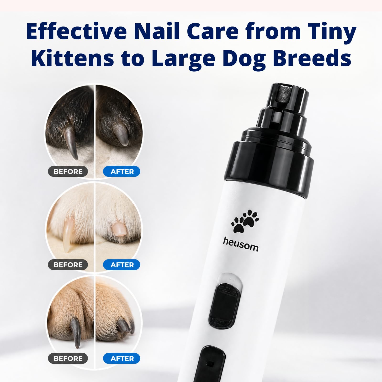 Silent Groom Pro: Quiet Pet Nail Grinder -5