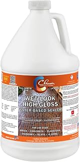 Classic Coatings | Water-Based Sealer | Wet Look, Ready-to-Use | Interior/Exterior Surfaces | Concrete, Brick, Masonry, Flagstone, & More | 1-Gallon Jug