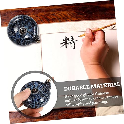 Miniatura 5 de EXCEART 1 unid cepillo de goteo de tinta sumi tinta cepillo arandela tinta azul dibujo arte suministros pintura piedra accesorios cerámica agua