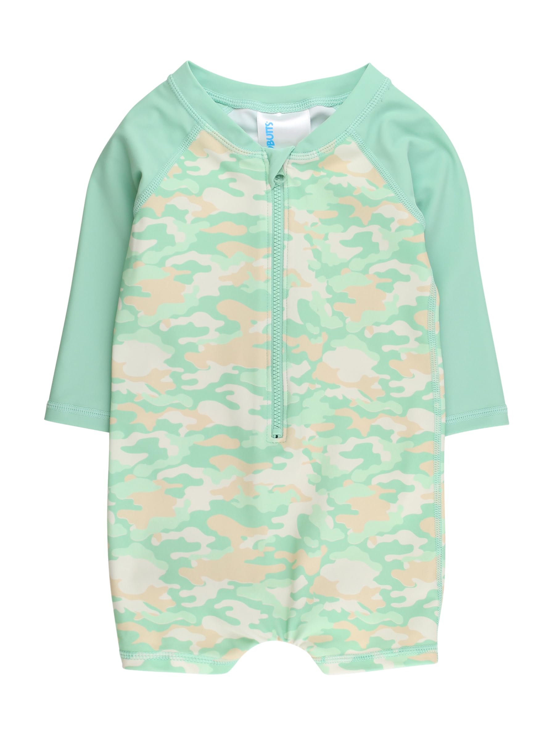RUGGEDBUTTS Baby Boy Rash Guard Striped - One Piece Sunsuit UPF 50+