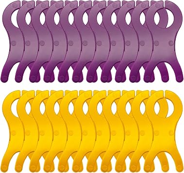 Jersvimc 20pcs Yarn Bobbins, for Crochet Large Bobbins Spool Tool | 2 Colors, Bobbin Winders Tool, Weave Organizer, Cross Stitch Thread Spool Organizer