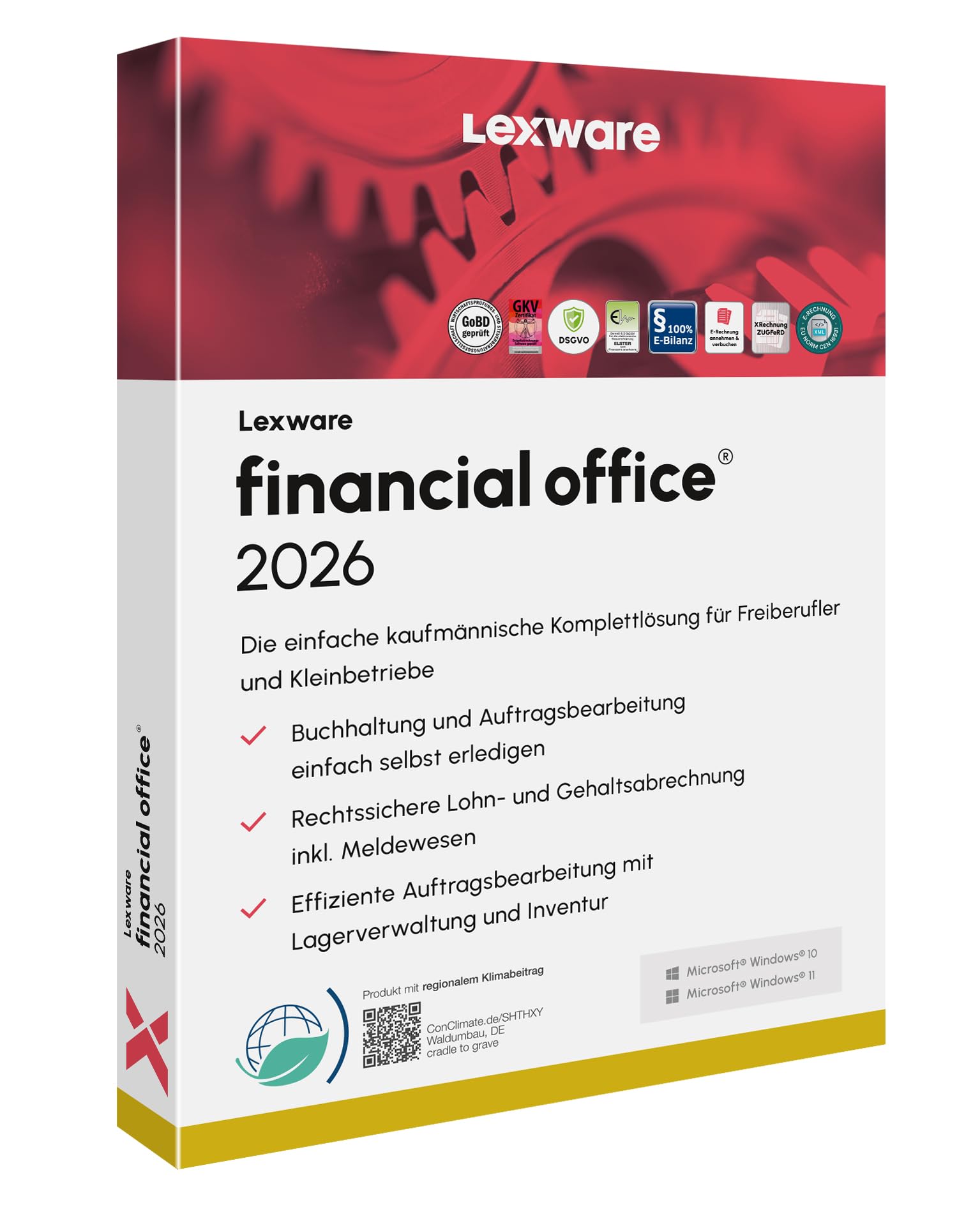 Lexware financial office 2026 | Basis | Minibox (365 Tage) | Einfache kaufmännische Komplett-Lösung