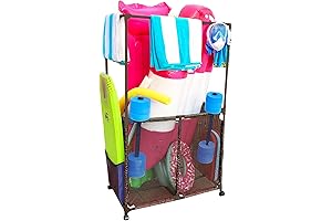 Mesh Rolling Pool Organizer, Brown, Style 418566