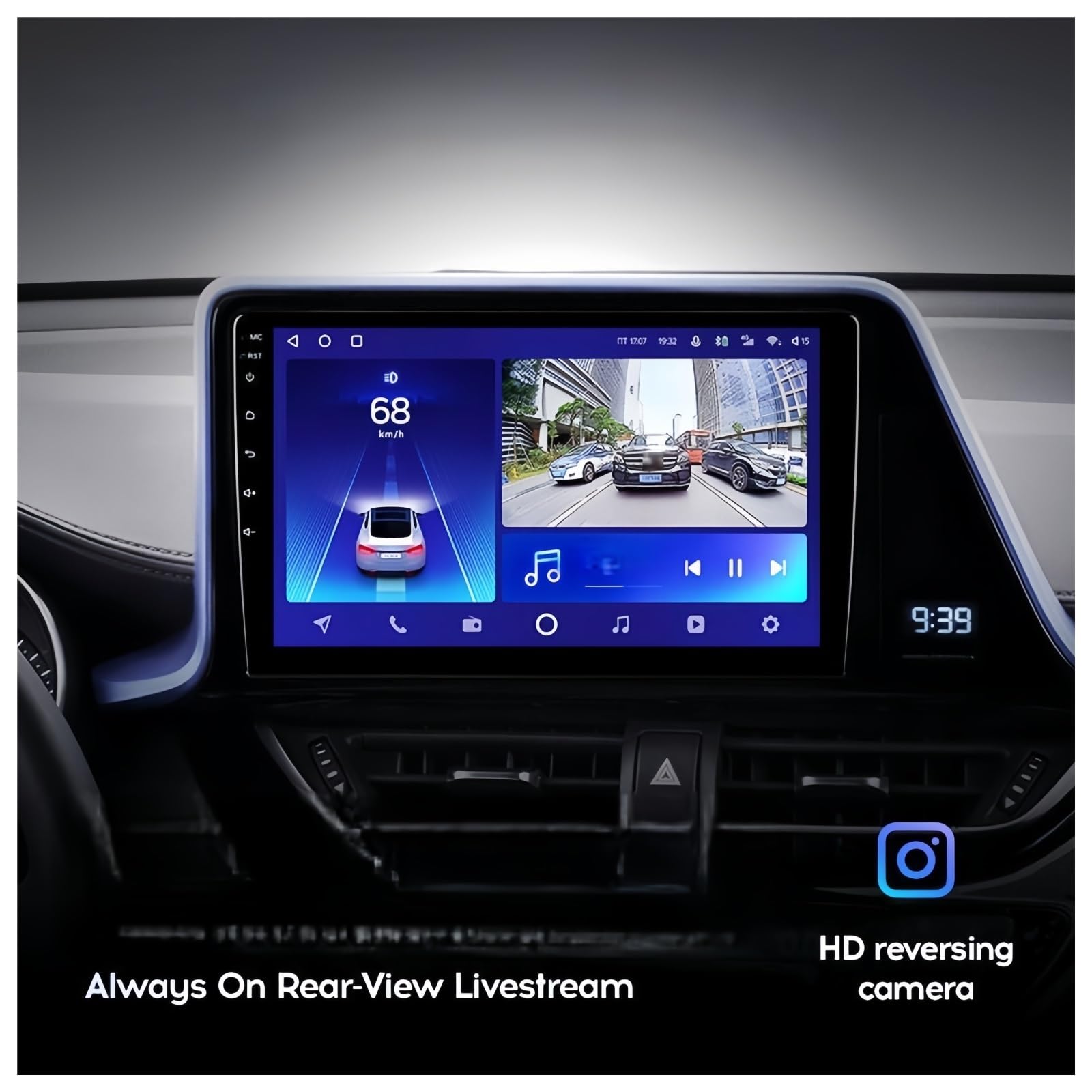 トヨタ CHR 9インチ カーナビ アンドロイドナビ CarPlay 内装 Amazon.co.jp: ワイヤレス carPlay アンドロイド自動表示 用のトヨタ C