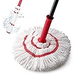 KeFanta Self Wringing Mop for Floor Cleaning, Microfiber Floor mop with 57  Long Handle, Easy Wringing Mop for Kitchen Hardwood Bathroom Garages Warehouses Vinyl Tile Laminate Home Office