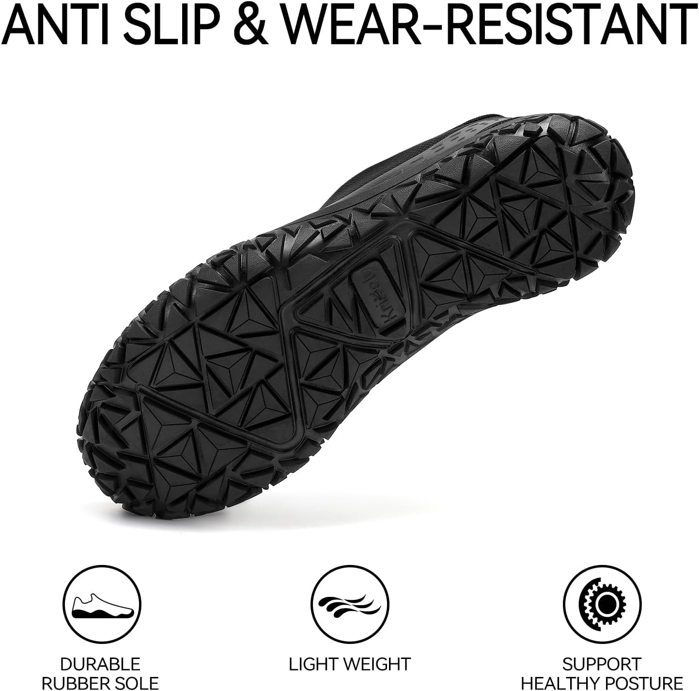 Kricely Barefoot Shoes Men Comfortable Zero Drop Trail Running Shoes Non-Slip Minimalist Gym Shoe Mens Weightlifting Cross Training Sneakers