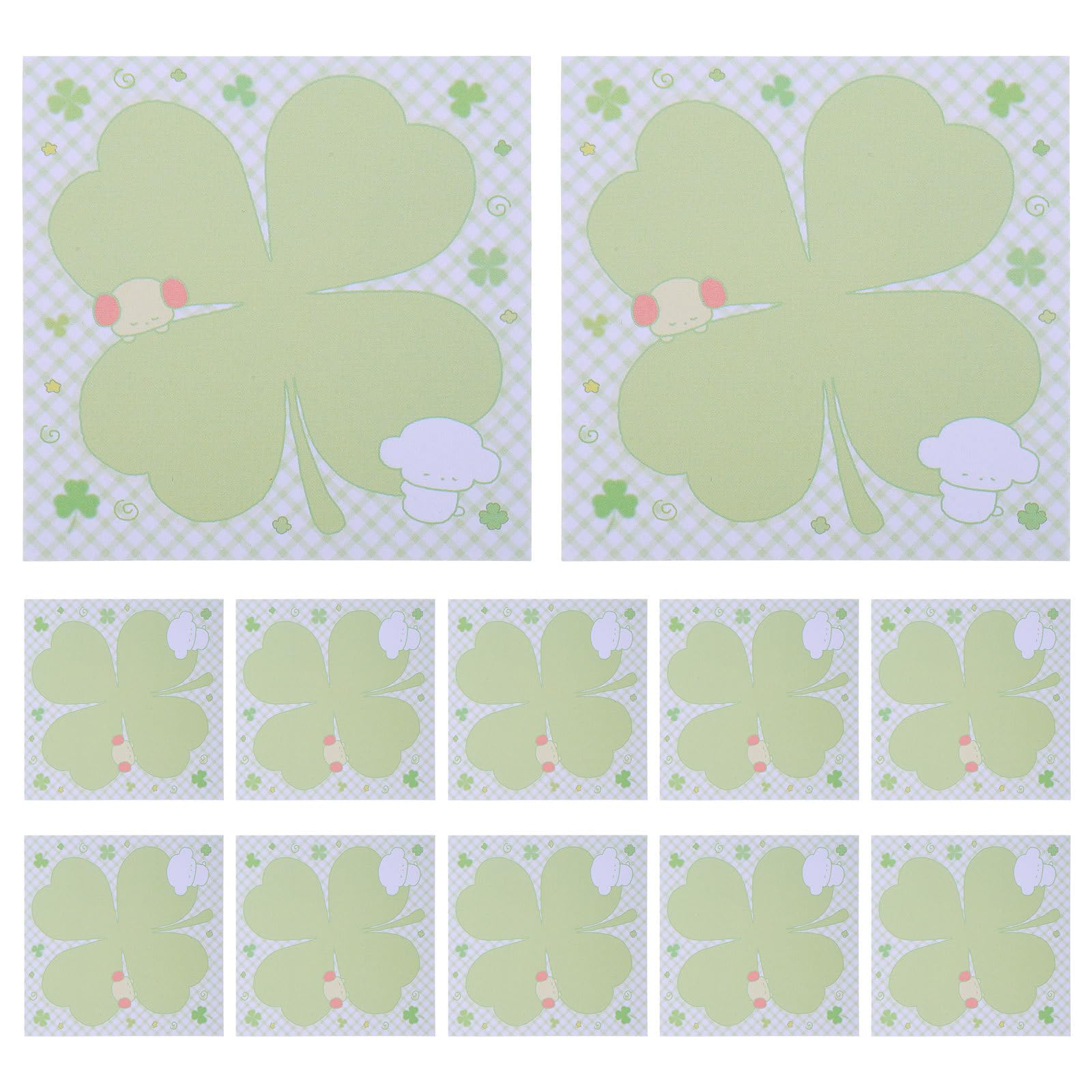 Blocs-notes trèfle Saint-Patrick lot de 30 post-it notes mini mémo adhésif école - 7