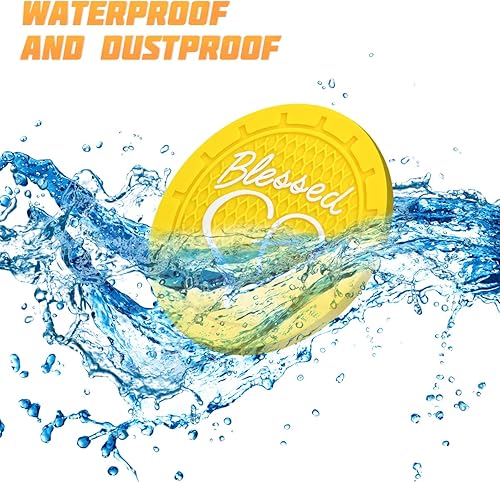 Miniatura 10 de AICEL Paquete de 4 posavasos para automóvil, 2.75 pulgadas, de PVC suave, portavasos para automóvil, posavasos para automóvil, diseño cristiano de