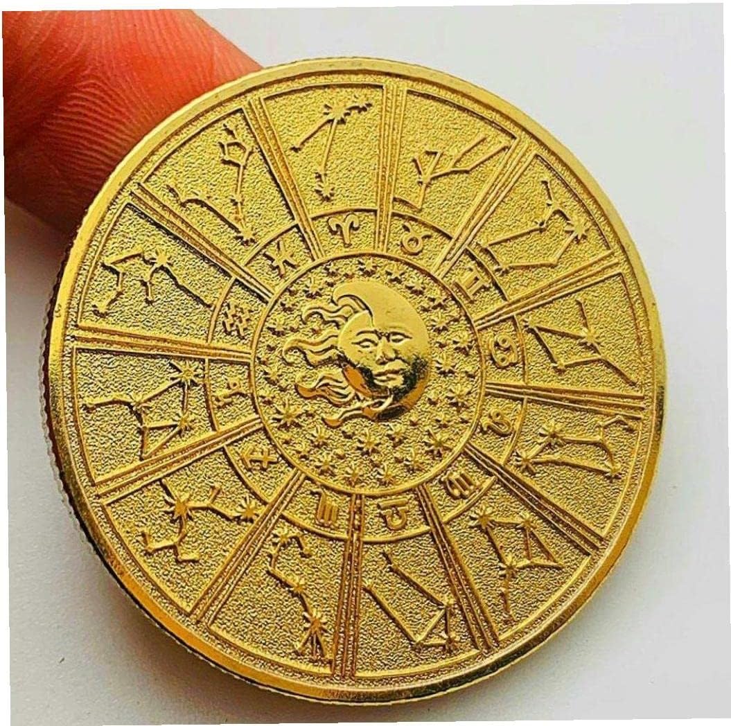 記念硬貨 タロット 占星術コイン 12星座 記念コイン インテリア コイン 12枚 スタイル1 タロット風クリアカード【ランダム】/12星座いーすとけん。  | キャラクター・シリーズ,いーすとけん。 | KAMIOJAPAN SHOP