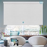 Vista 11 de SmartWings Persianas motorizadas con control remoto para ventanas, persianas enrollables 100% opacas automáticas, eléctricas inteligentes