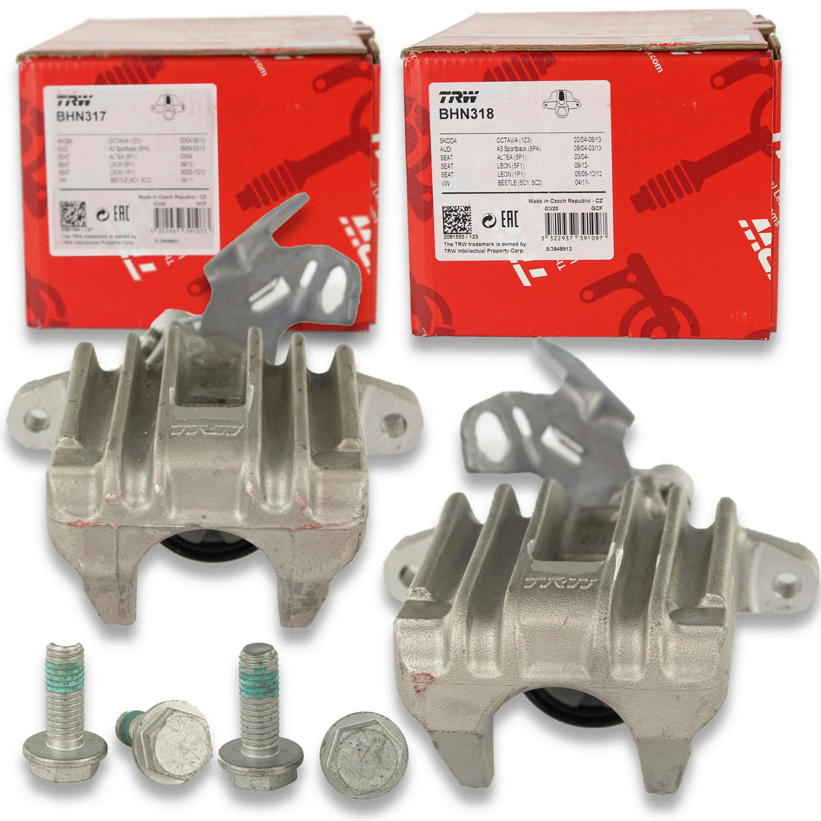 2x TRW BREMSSATTEL HINTEN LINKS+RECHTS Passend Für CITROËN C4 DS4 DS DS Ds Peugeot