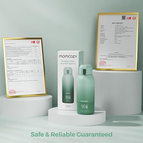 Miniatura 9 de Momcozy Calentador de Leche Portátil para Viajes – Modos de Calentamiento Dual para Leche Materna y Agua, Calentador de Biberones Portátil