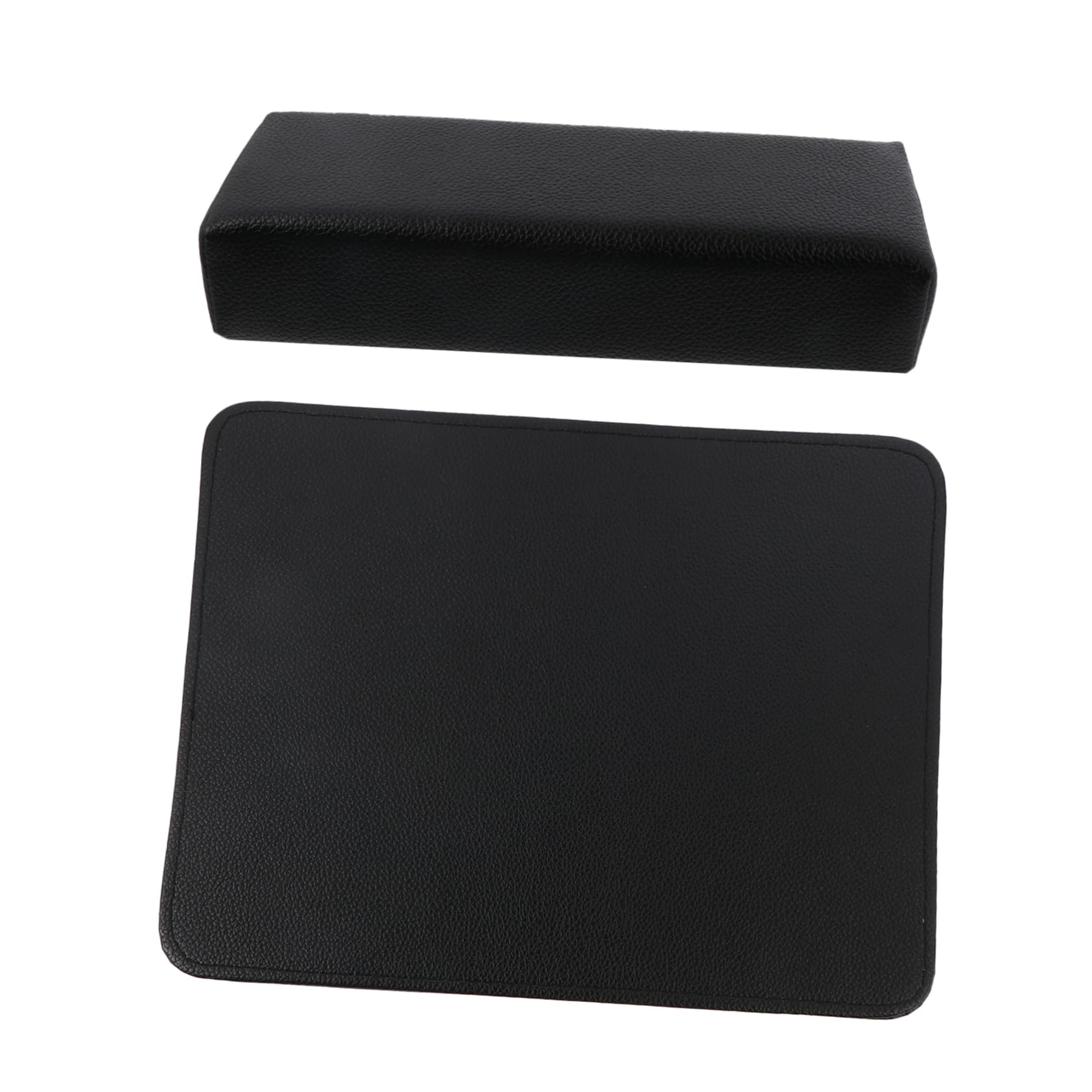 Supporto per Manicure Cuscino per Unghie in PU Nero 2 Pezzi