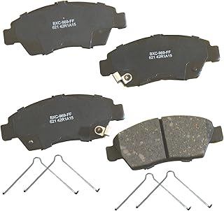 Bendix Premium SBC621 Ceramic Front Brake Pads for select Acura ILX Hybrid 2013-2015, RSX 2002-2006, Honda Civic EX 1993-1995, Civic Hybrid 2003-2015, Civic del Sol 1994-1995, CR-Z 2013, Fit 2007-2008