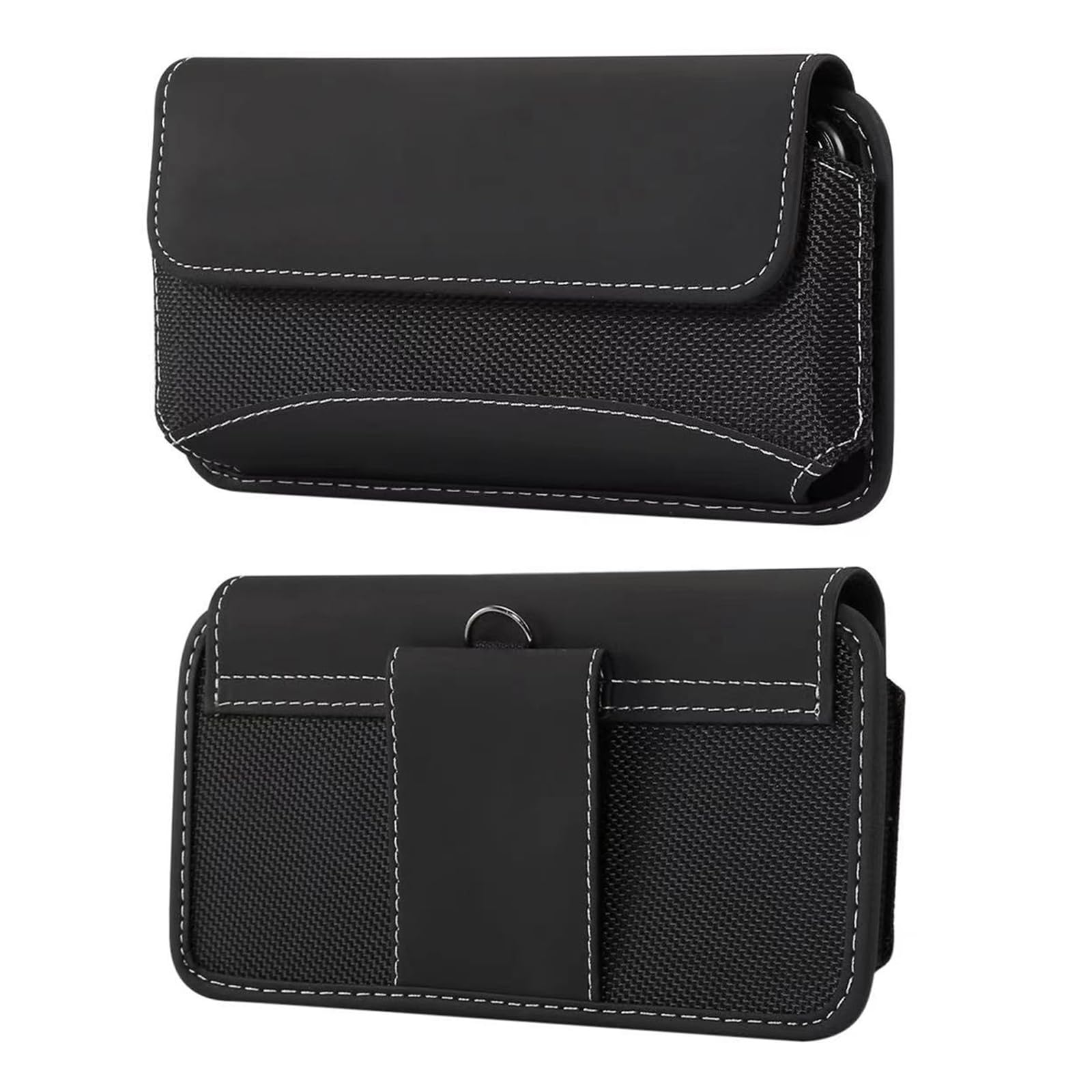 Cell Phone Waist Bag Men, Small Cell Phone Belt Clip Holder, Ultra Thin Smartphone Belt Loop Holster Nylon Outdoor Sport Mobile Phone Case Belt Pocket Mens Walle Fanny Pack for Smartphones Under 7.2
