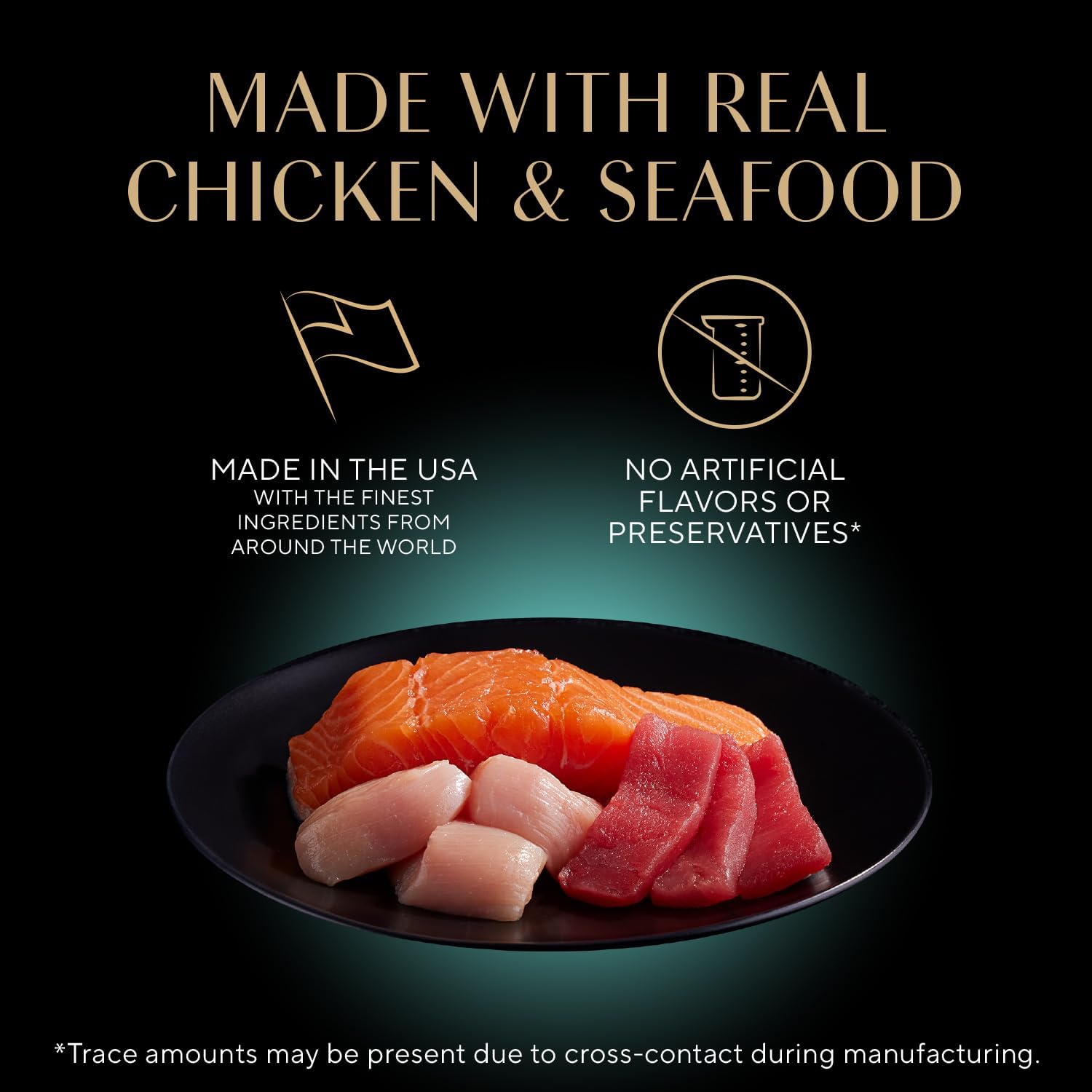 Sheba Perfect Portions Wet Cat Food Cuts in Gravy, Roasted Chicken Entree, with Sustainable Salmon, and with Sustainable Tuna, 2.6 oz. Twin-Pack Trays (18 Count, 36 Servings) (Pack of 2)