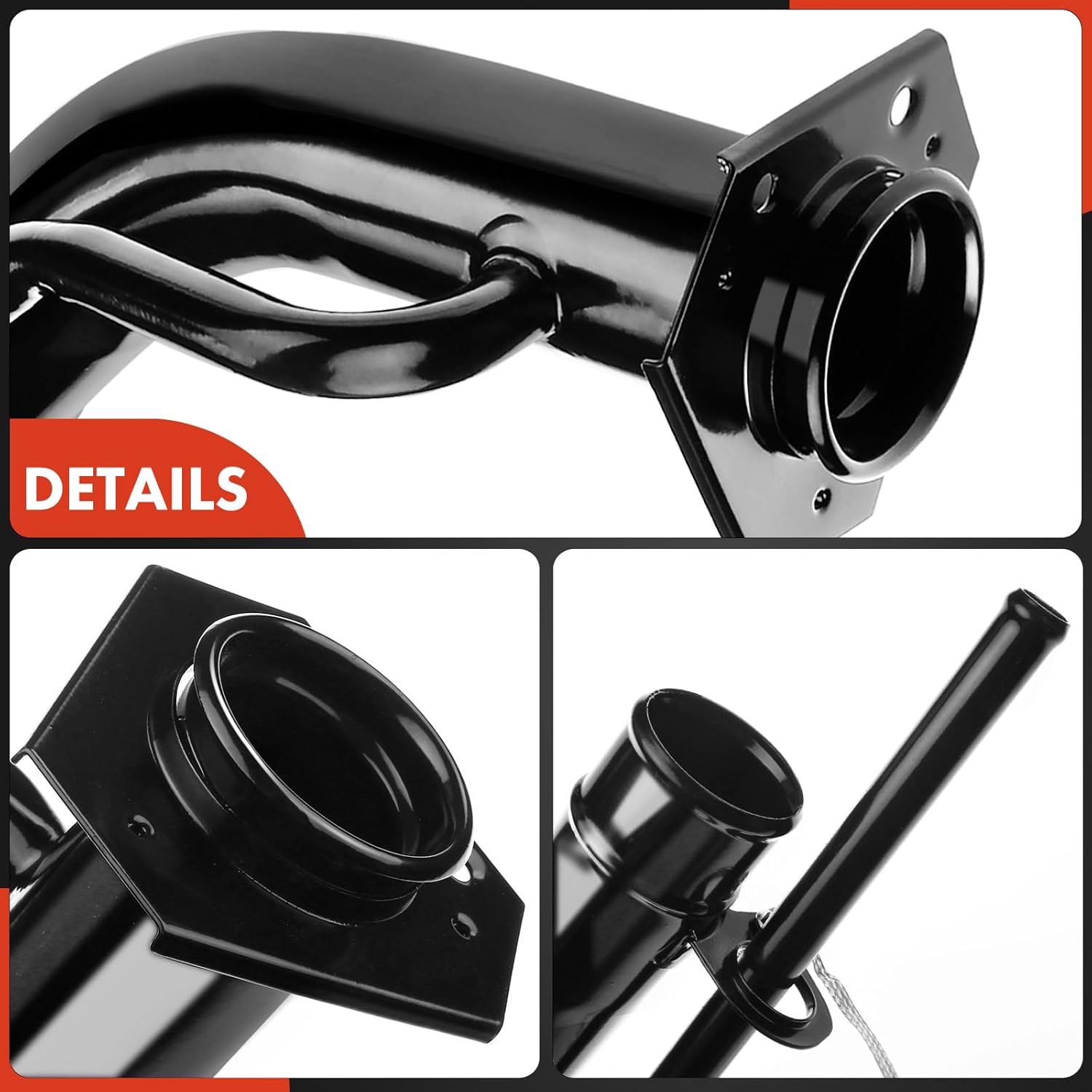 A-Premium Fuel Tank Filler Neck Pipe Hose Compatible with Chevrolet Blazer 1992-1994, Tahoe 1995-1997, C1500/C2500/K1500/K2500 Suburban 1992-1997 & GMC Yukon 1992-1997, Replace# 15712148