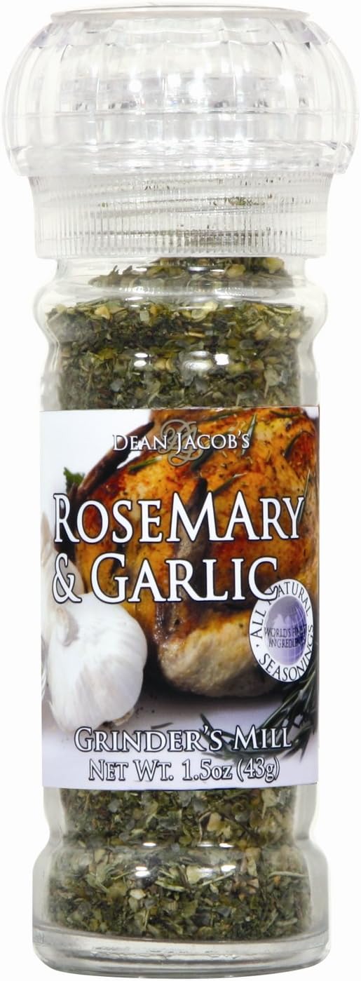 Dean Jacobs Grindersmill Rosemary And Garlic 1.5 Ounce 6 Per Case
