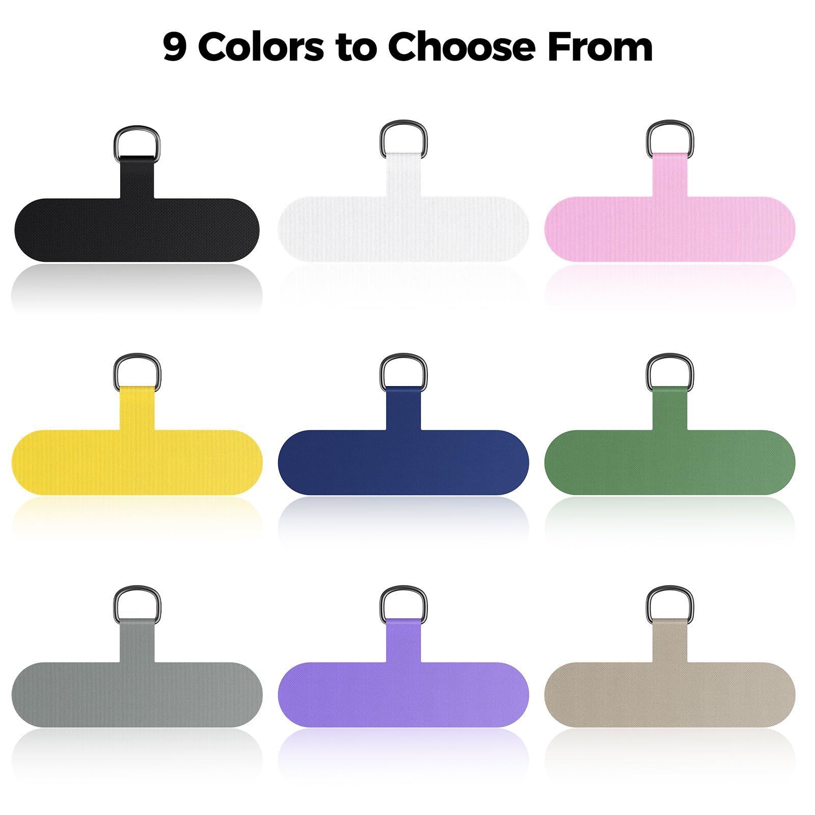 Lot De 4 Patchs Universels Pour Cordon Téléphone - Aluminium Fin 0,3 Mm - Compatible Toutes Coques Fermées (iPhone, Samsung, Huawei, Etc.)
