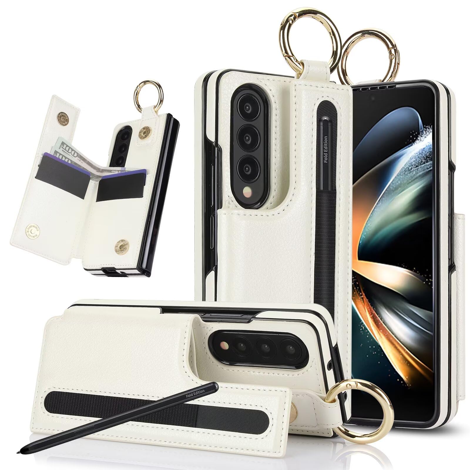 Housse Galaxy Z Fold 3 antichoc à blocage RFID et support bague intégré - 8