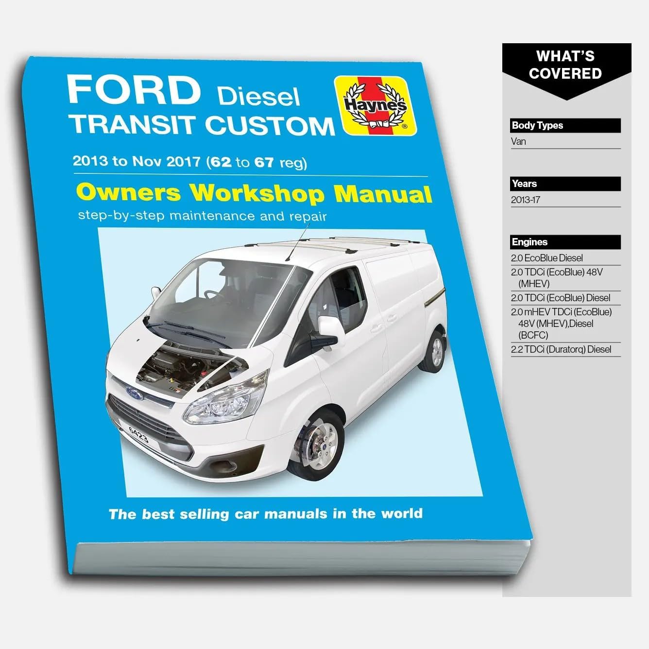 Haynes Ford Transit Custom Diesel (13 - Nov 17) 62-67 Repair Manual (Paperback)