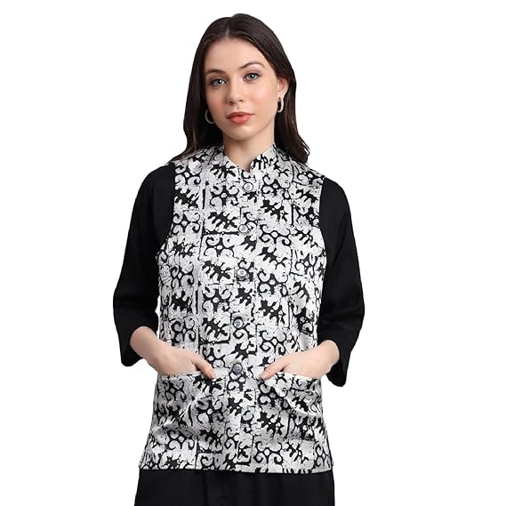 Women's Export-Quality Indian Traditional Nehru Jacket/Waistcoat