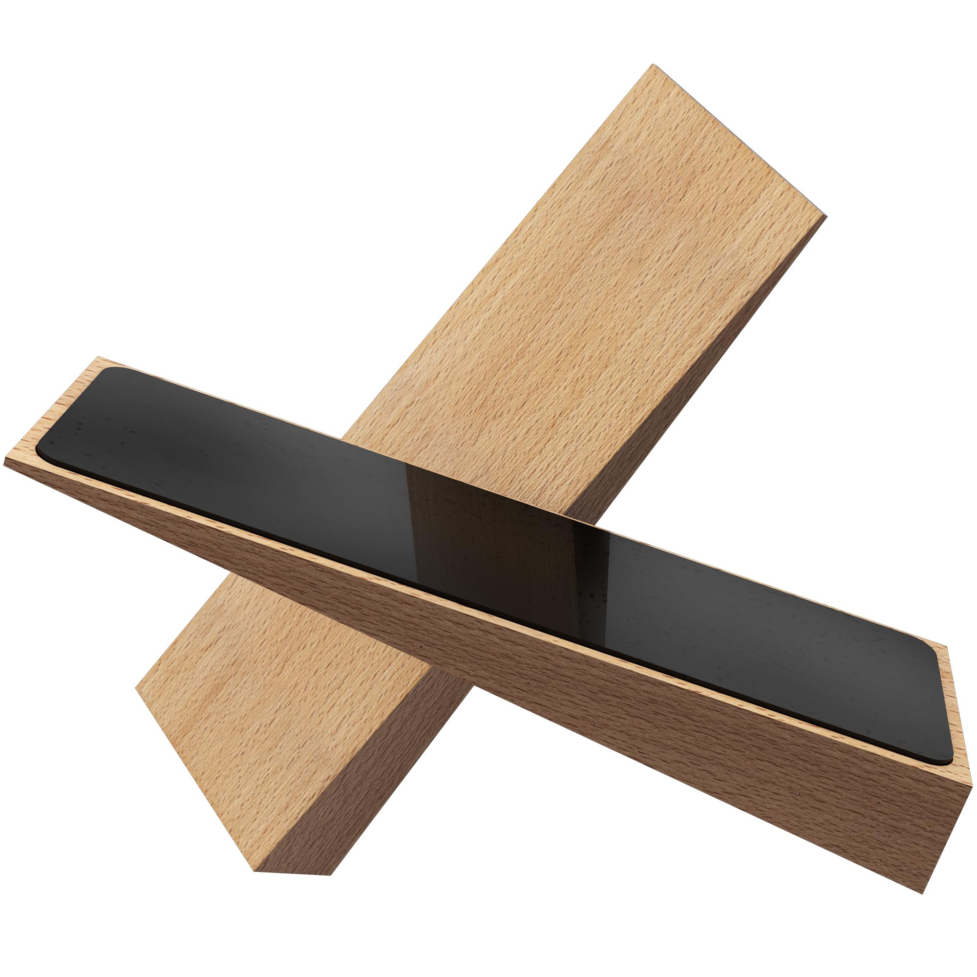 2 Pack Wooden Door Stop - Non-Slip Door Stoppers for Floor - Door Wedges for All Door Types and Surfaces Steady Door Stopper