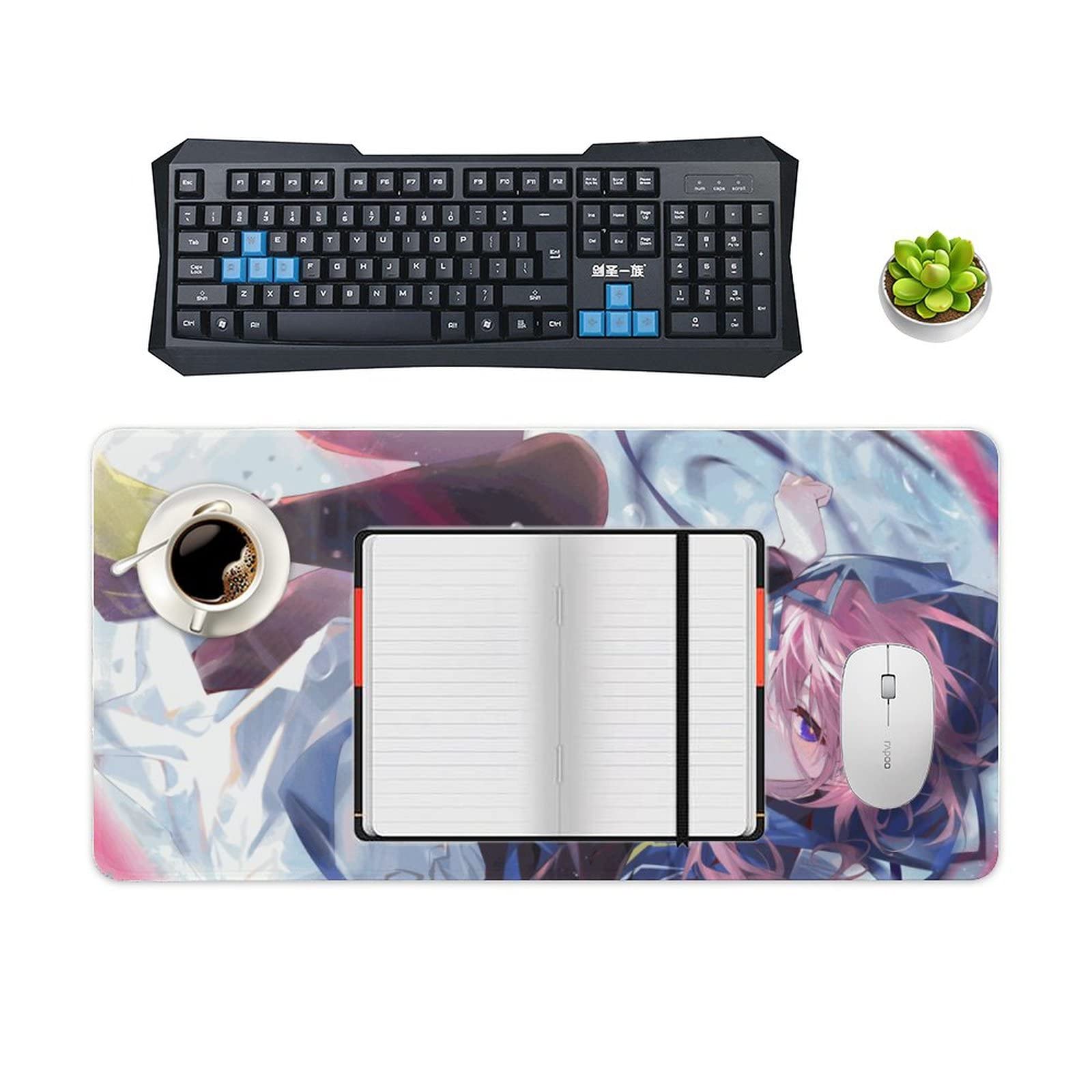 Amazon.co.jp: デスクマット パッド VTuber 花譜ちゃん 【ゴム