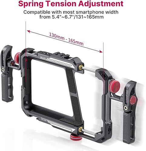 Miniatura 3 de Ulanzi PT-3 Triple Cold Shoe Gimbal - Barra de extensión de montaje para micrófono + soporte de video para teléfono inteligente ULANZI con asas