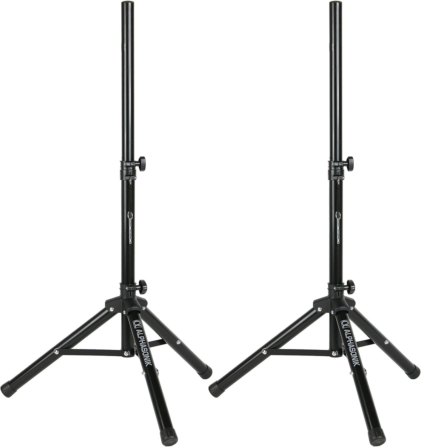 Tech Deals 🔥 Pair Alphasonik All-in-one 8 Powered 800W PRO DJ Amplified Loud Speakers with Bluetooth USB SD Card AUX MP3 FM Radio PA System LED Lights Karaoke Mic Guitar Amp 2 Tripod Stands Cable and Microphone