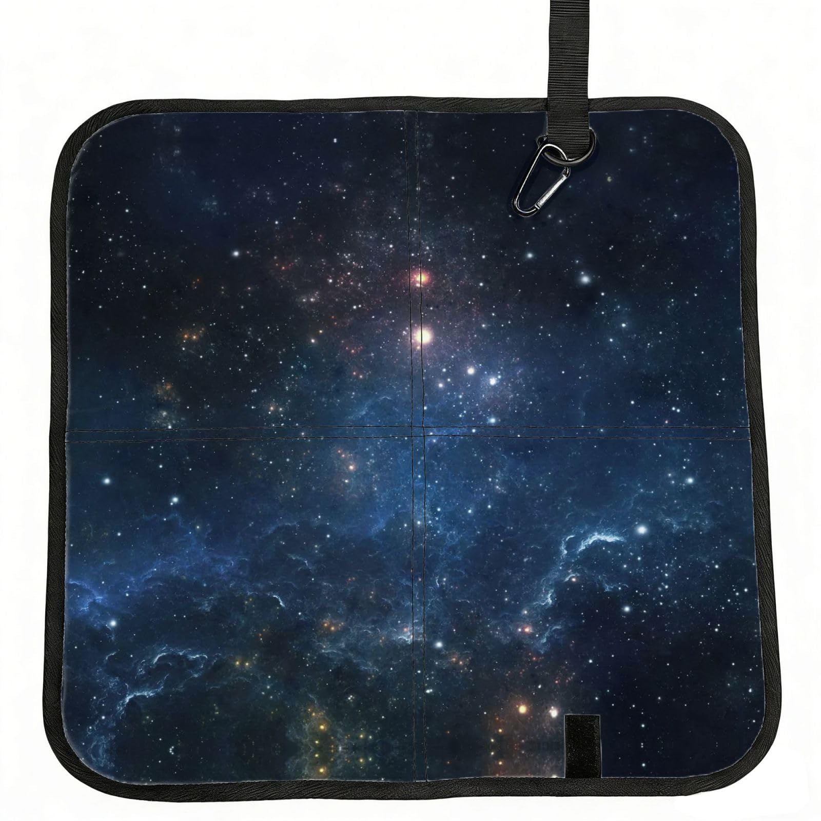 OKFSTY Galaxy Space. Print Fold Away Seat Cushion Portable Outdoor Pad Polyester Bleacher Bench Mat Travel Picnic Pad