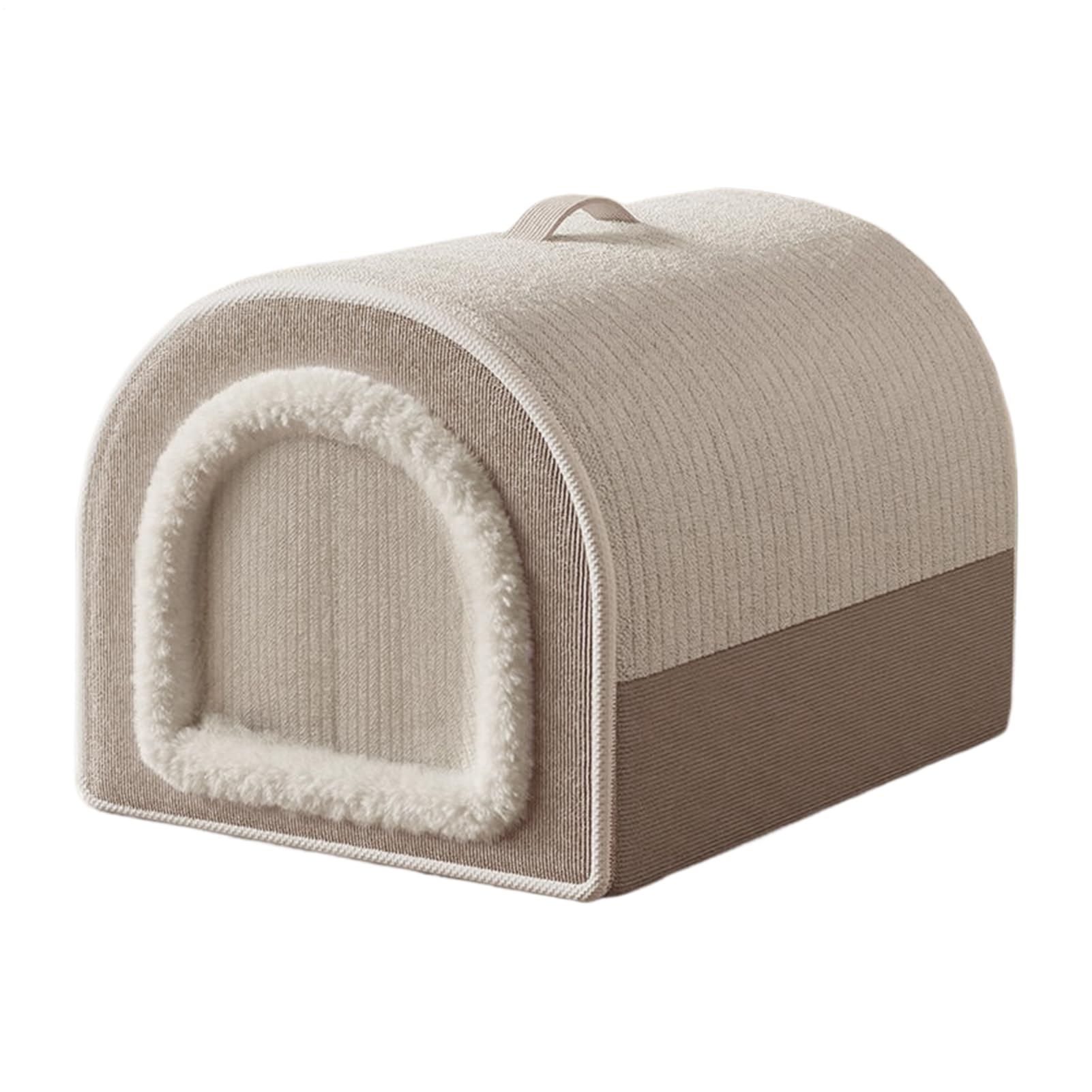 Tapis d'hiver pour chat isolé et lit chaud lavable avec soutien de sieste