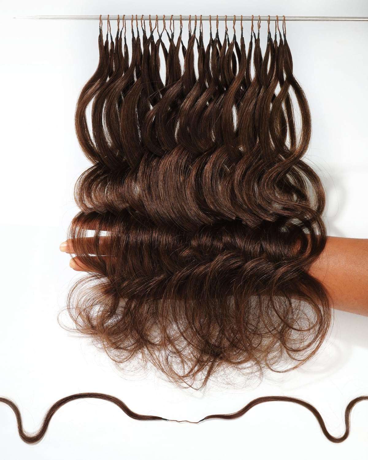 BEEOS Pre-Separated Remy Human Hair Crochet Extensions