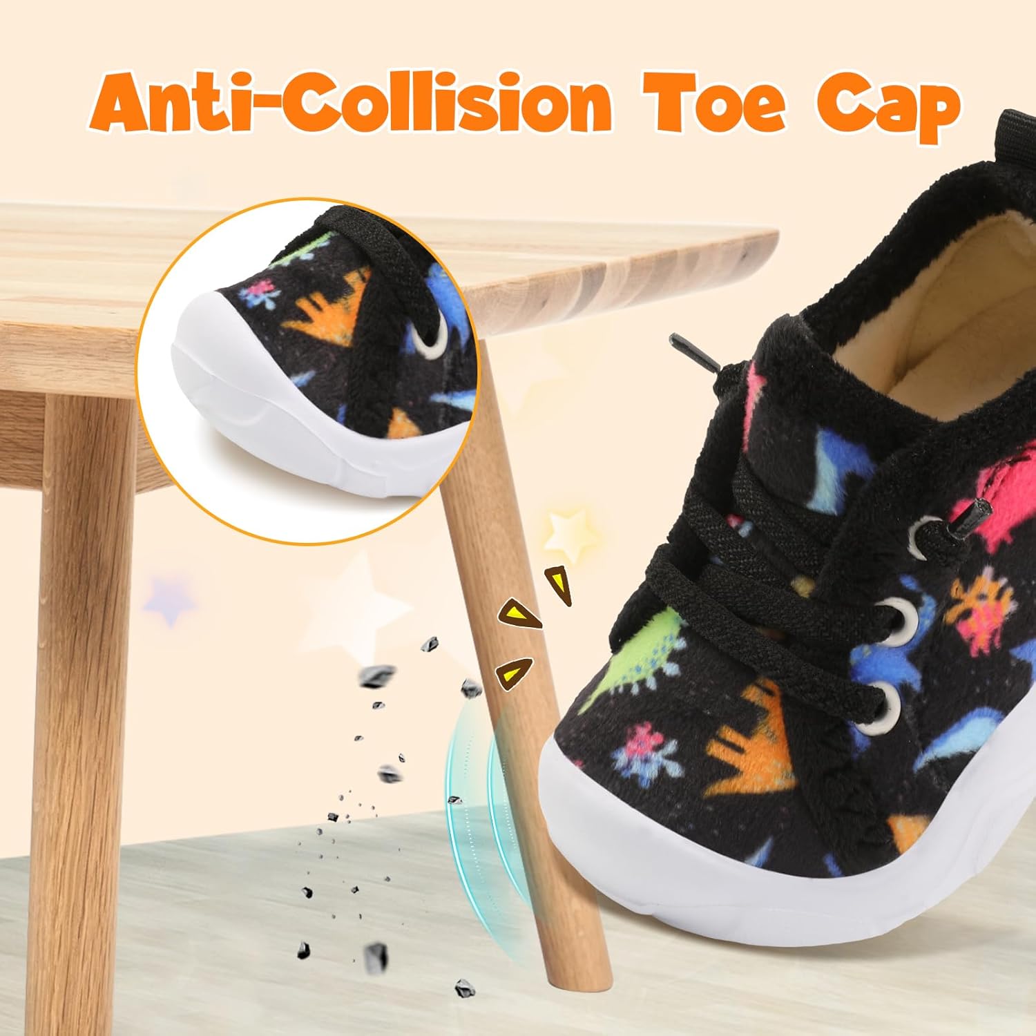 FEETCITY Toddler Boys Shoes Toddler Barefoot Shoes Kids Sneakers Tennis Shoe Slip On Baby Walking Shoe - Image 5