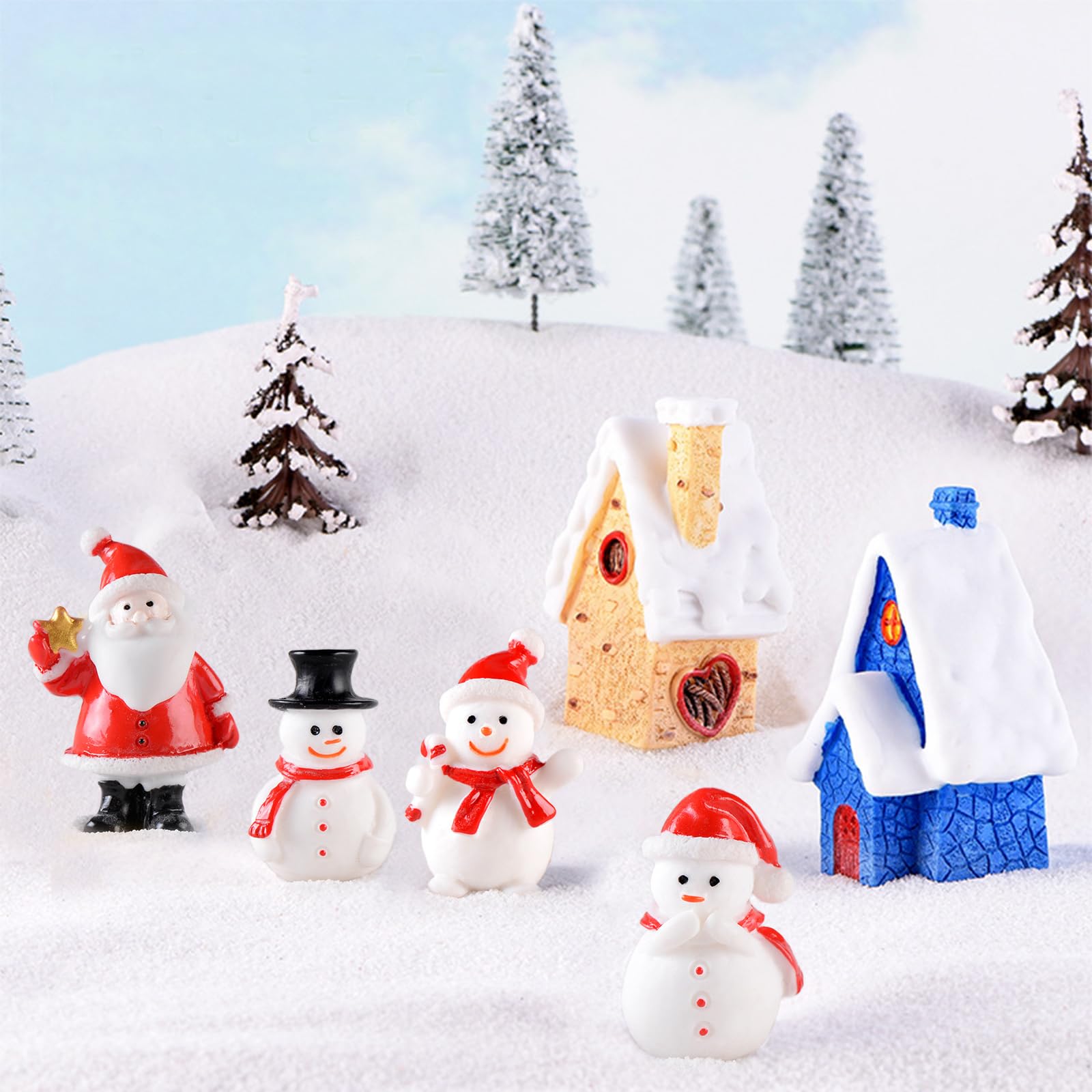 Amazon.co.jp: 30個 クリスマスミニチュアフィギュア ミニクリスマス