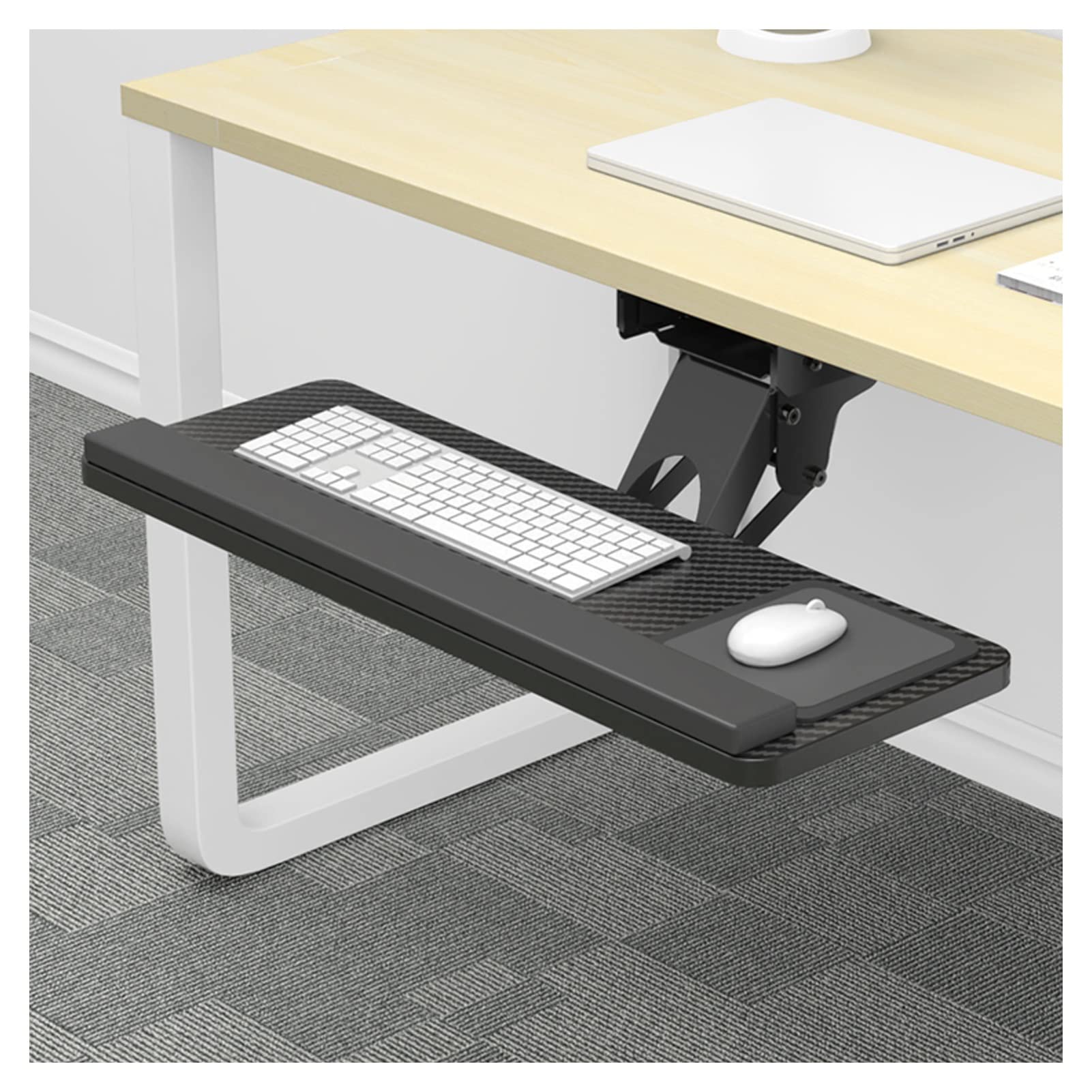 Amazon.com : Keyboard Tray Under Desk, 360 Adjustable Ergonomics ...