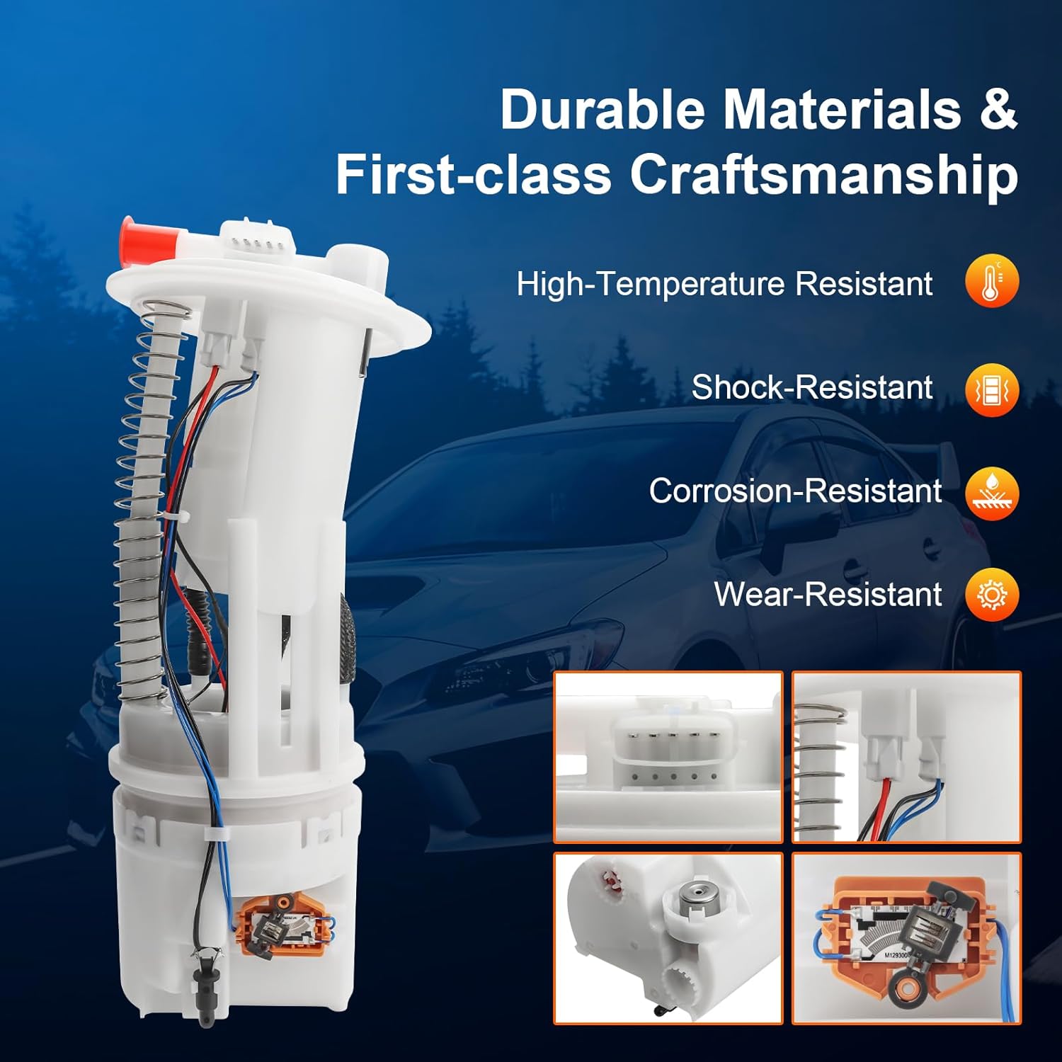 Electric Fuel Pump Assembly Compatible with Suzuki Equator 2009-2012, Nissan Frontier 2.5L 4.0L 2005-2019, Pathfinder 2005-2012, Xterra 4.0L 2005-2015(2.5L 4.0L), E8743M P76358M FG0886