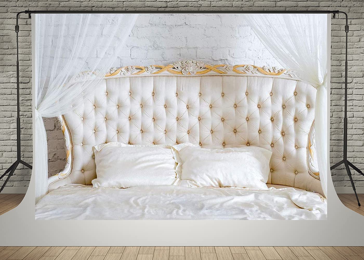Kate 7x5ft Boudoir Photography Backdrops Elegant Bedroom Headboard